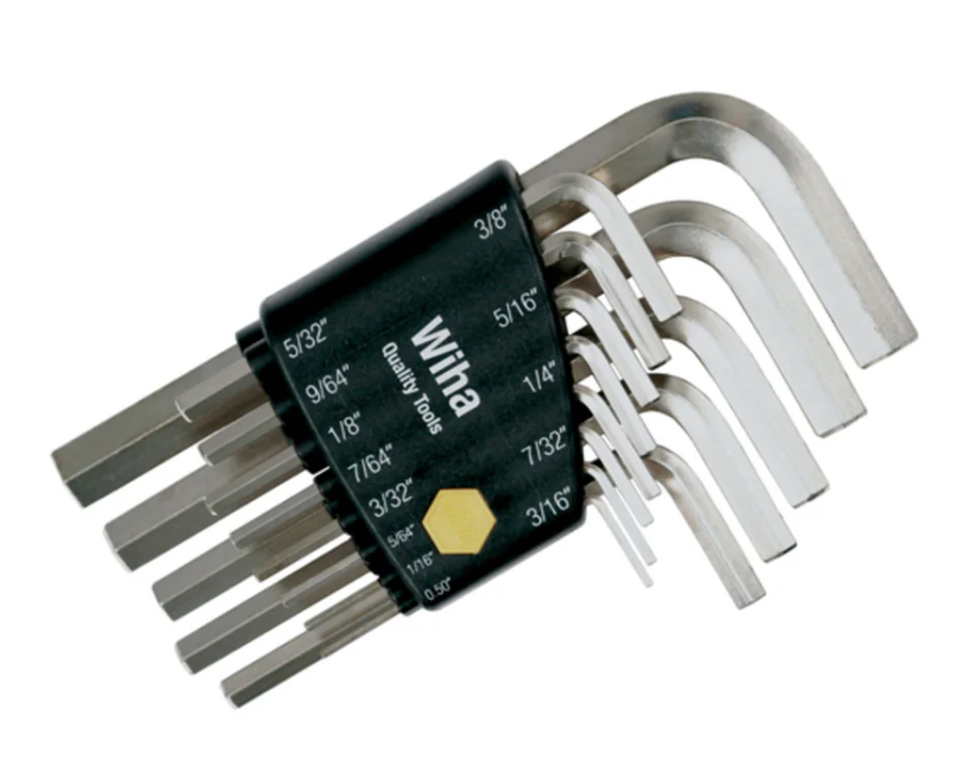 13 Piece Short Arm Hex L-Key Set - Inch