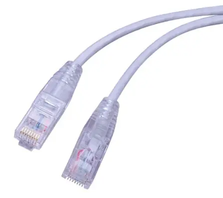 SLIM CAT6 PATCH CORD 7FT GRAY