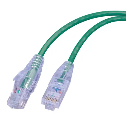 SLIM CAT6 5FT GREEN CABLE