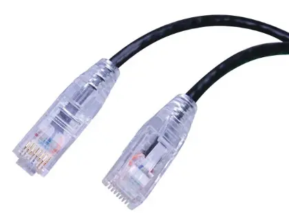 SLIM CAT6 14FT BLACK CABLE