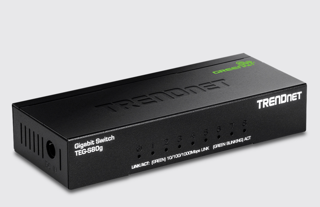 8-PORT GIGABIT GREEN NET MINI SWITCH (METAL)