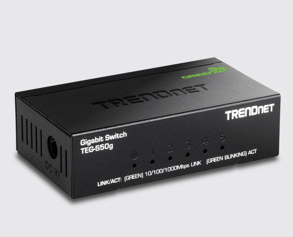 5-PORT GIGABIT GREEN NET MINI SWITCH (METAL)