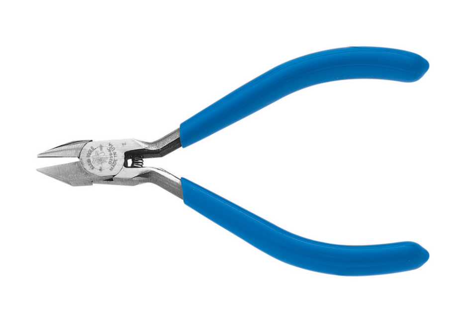 Diagonal Cutting Pliers, Pointed Nose, Extra-Narrow Jaw, 4-Inch