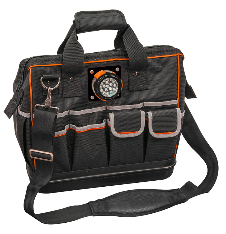 Tool Bag, Tradesman Pro™ Lighted Tool Bag, 31 Pockets, 15-Inch