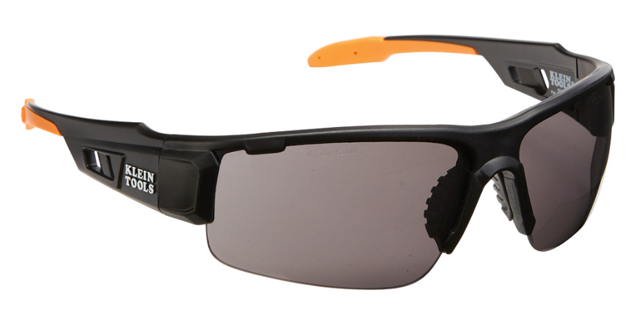 Professional Safety Glasses, Gray Lens