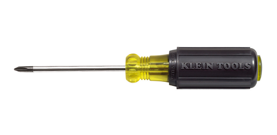 #1 Phillips Screwdriver, 3-Inch Round Shank
