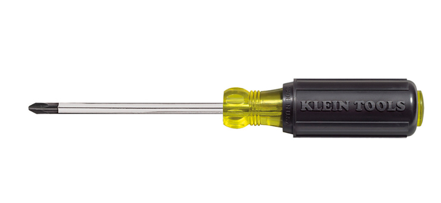 #2 Phillips Screwdriver, 4-Inch Round Shank