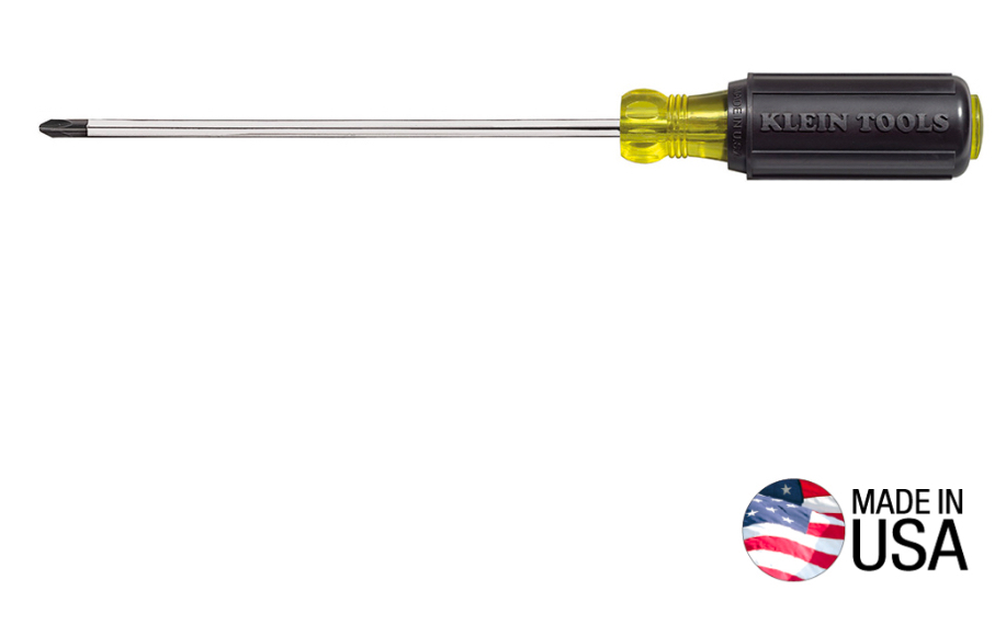 #2 Phillips Screwdriver, 7-Inch Round Shank