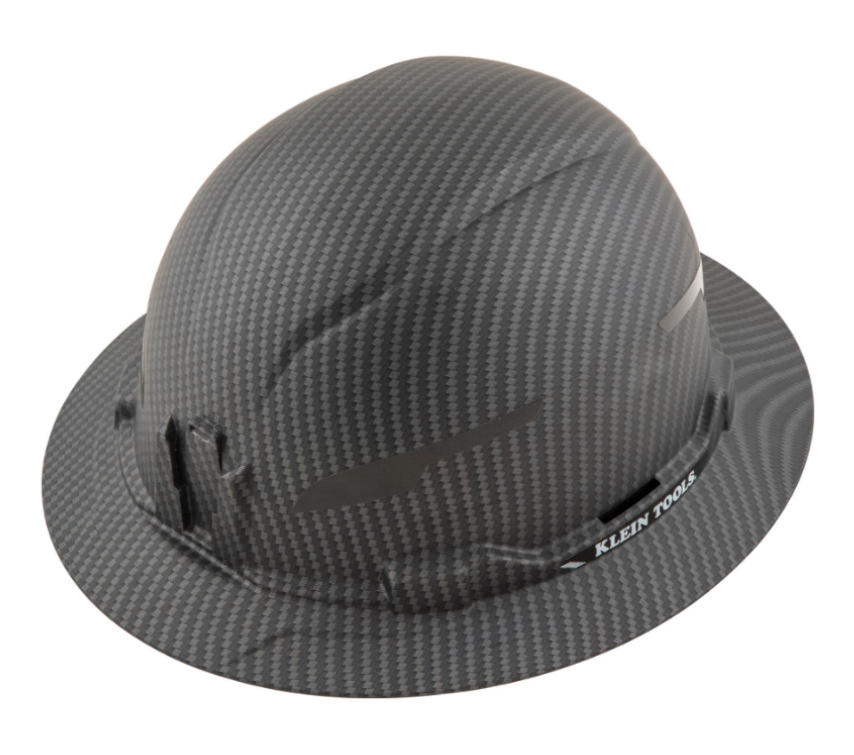 Hard Hat, Premium KARBN™ Pattern, Non-Vented Full Brim, Class E