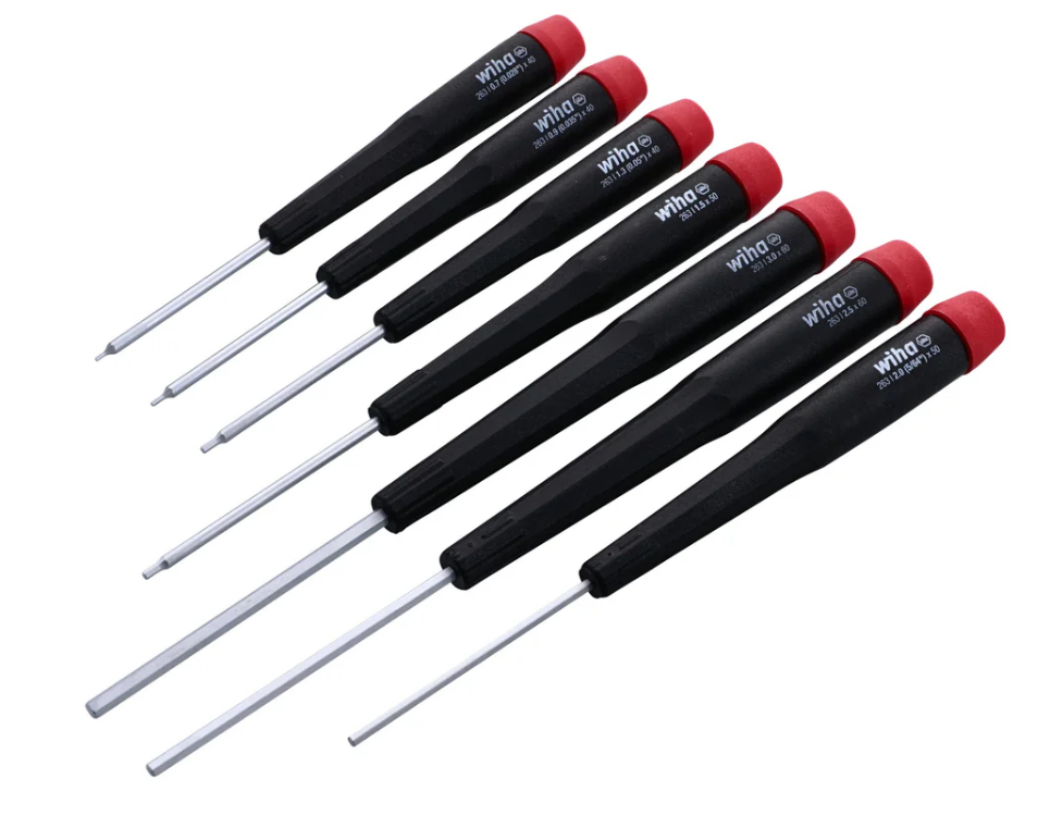 7 Piece Precision Hex Screwdriver Set - Metric