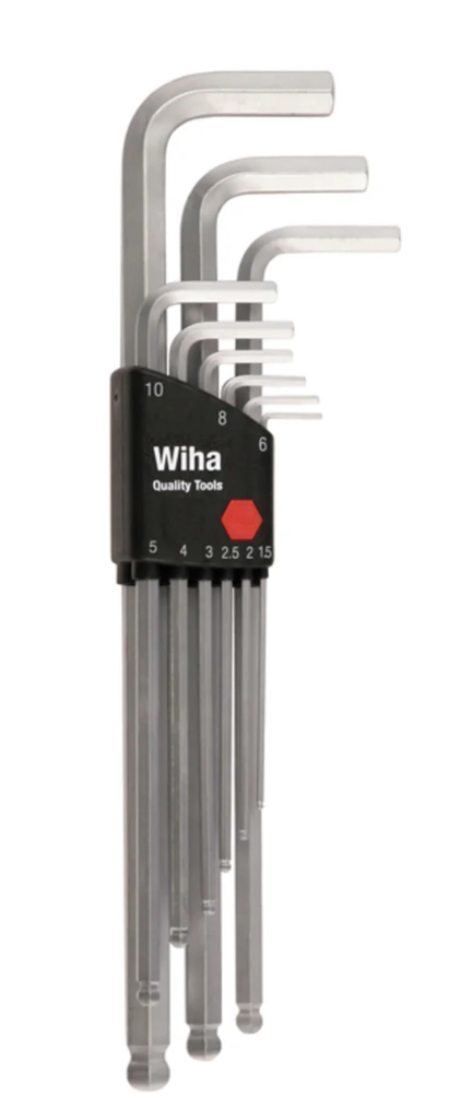 9 Piece Ball End Hex L-Key Set - Metric