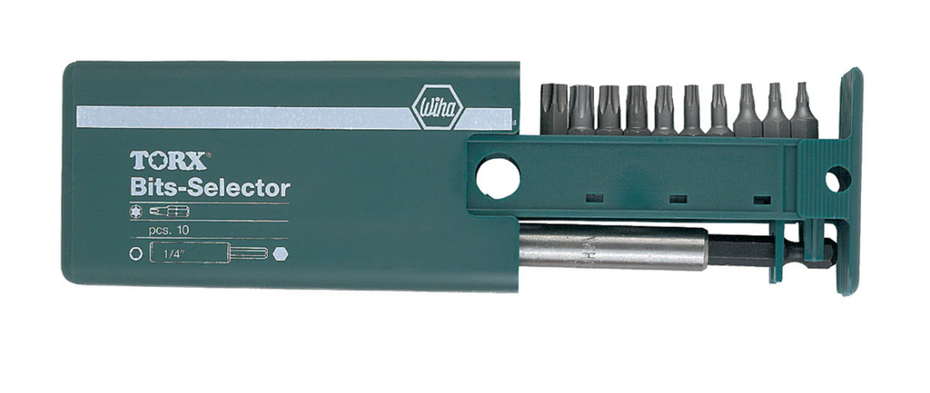11 Piece Security Torx Bit Selector and Magnetic Bit Holder Set - T7s - T40s