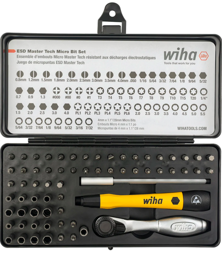 [75965] 65 Piece System 4 ESD Safe Master Technician's Ratchet and MicroBits Set