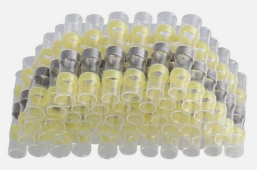 [76-HISBC12L] Heat Shrink Solder Sleeve 12-10AWG YELLOW 50PCS