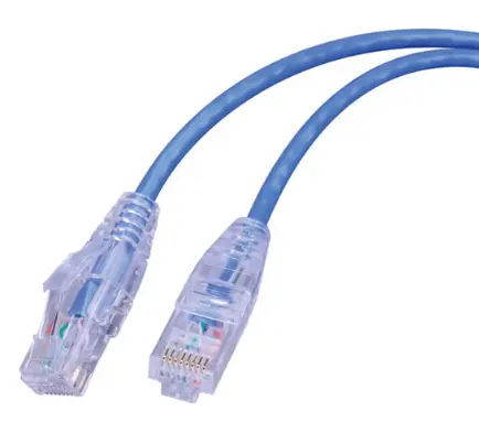 [SCAT6-10BU] SLIM CAT6 10FT BLUE CABLE
