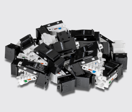 [TC-K25C6BK] 25 PACK CAT6 RJ-45 KEYSTONE JACK BLACK