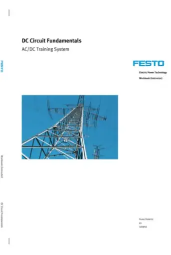 [583852] Workbook, DC Circuit Fundamentals STUDENT GUIDE