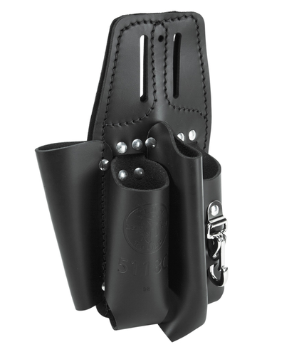 [5118C] Black Leather Tool Pouch for Belts