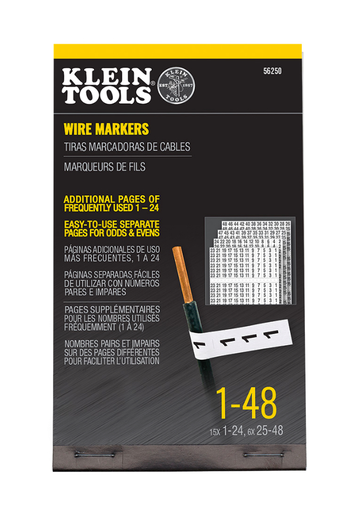 [56250] Wire Marker Book, 1-48