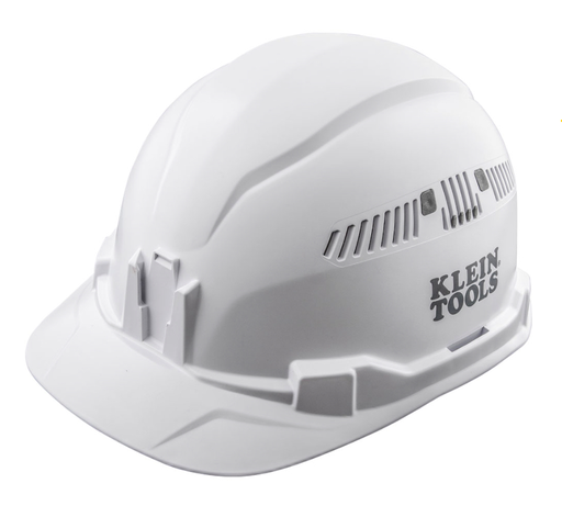 [60105] KLEIN Hard Hat, Vented, Cap Style, White