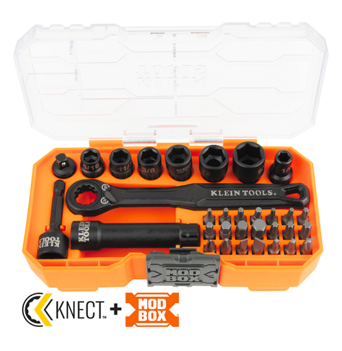 [65300] KNECT™ 1/4-Inch Drive Impact-Rated Pass Through Socket Set, 32-Piece