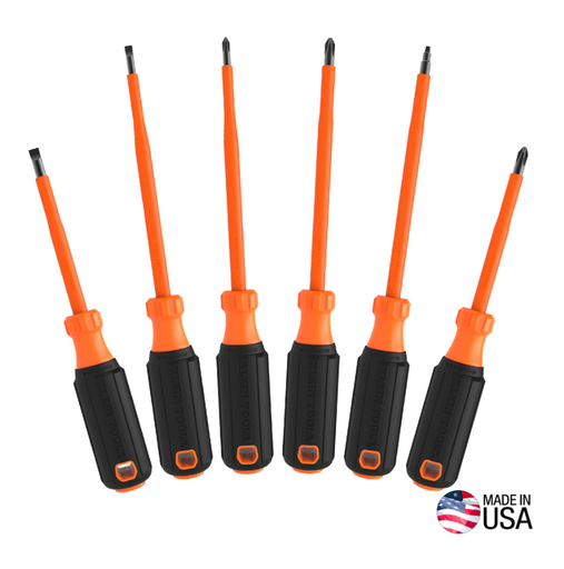 [85076INS] Screwdriver Set, 1000V Insulated, 6-Piece