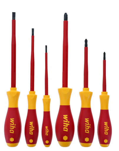 [32092] 6 Piece Insulated SoftFinish Screwdriver Set - Slotted, Phillips