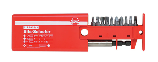 [79243] 12 Piece Bits-Selector and Magnetic Bit Holder Set